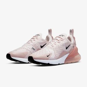 Nike Air Max 270 Light Soft Pink Women's AH6789-604 Black Running Size 8 New